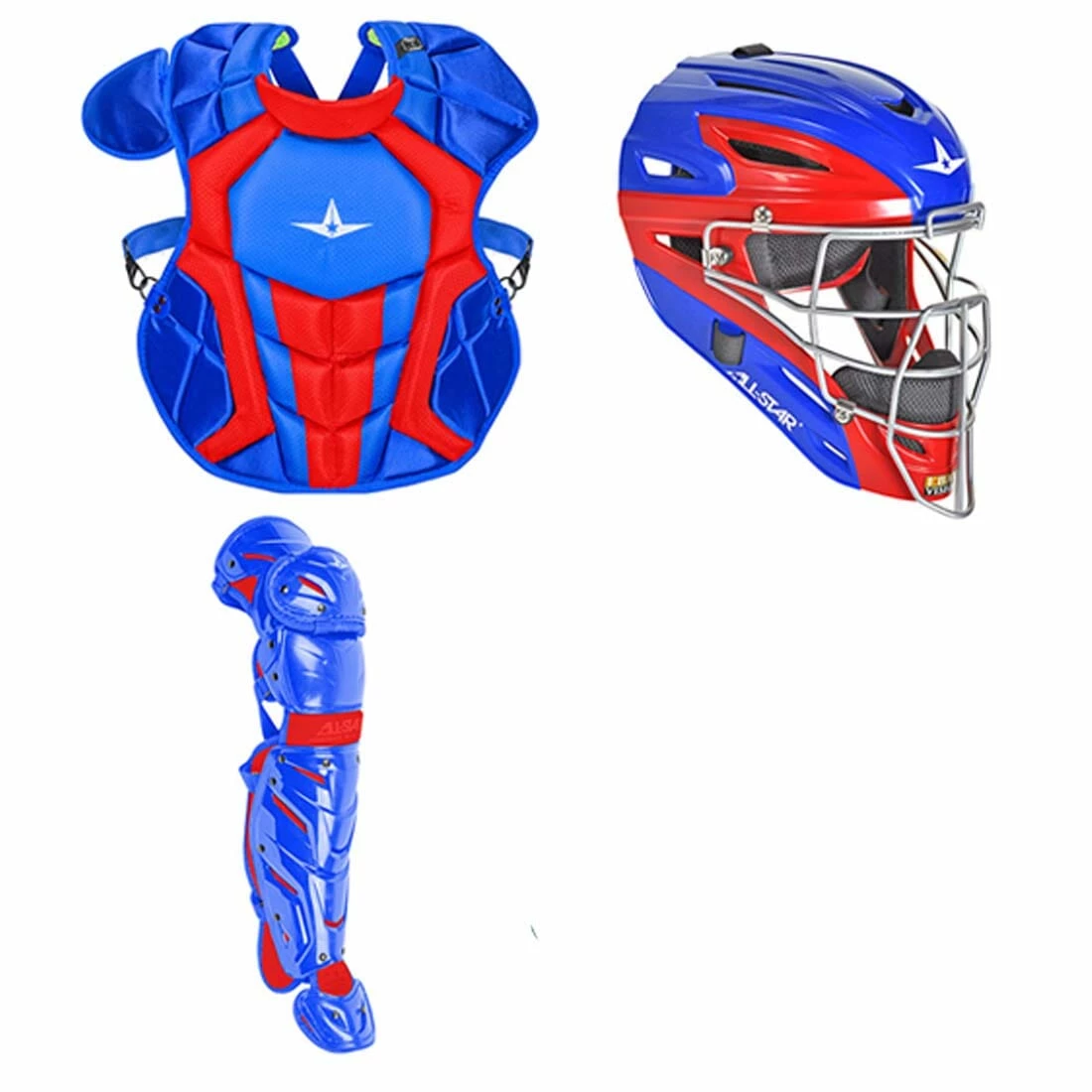 All-Star S7 Axis Elite (Ages 12-16) Two-Tone Catcher's Kit NOCSAE Approved: CKCC1216S7XTT - Image 2