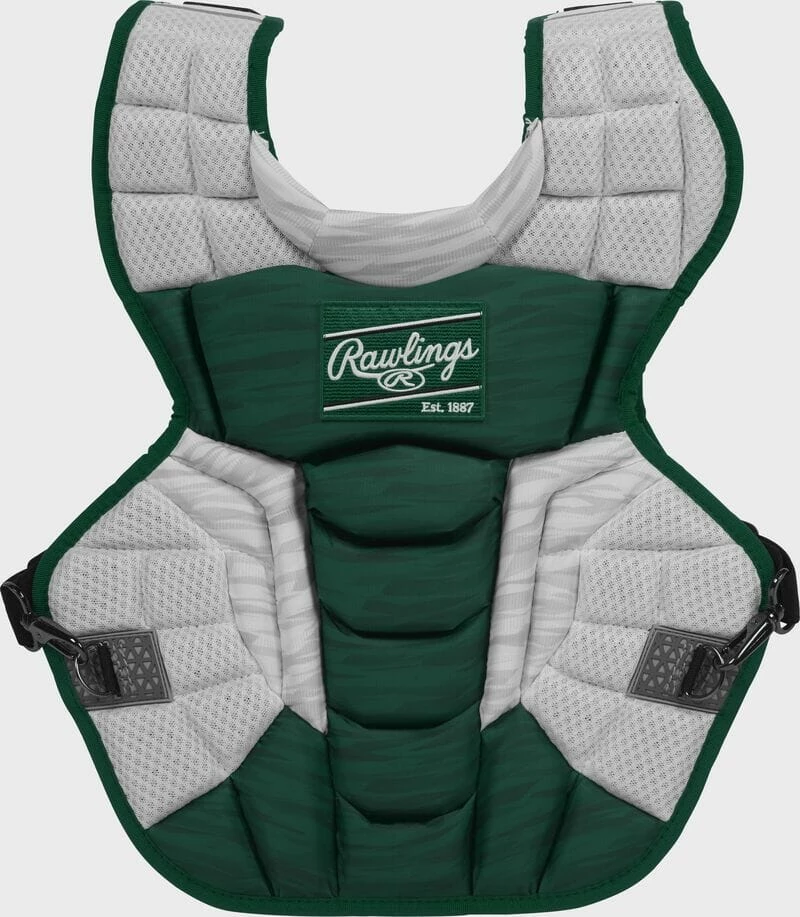 Rawlings Adult Dark Green/White VELO 2.0 Catcher's Gear Box Set: CSV2A-DG/W - Image 4