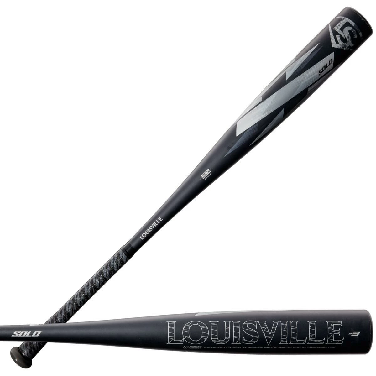2022 Louisville Slugger Solo (-3) BBCOR Baseball Bat: WTLBBS622B3 - Image 2